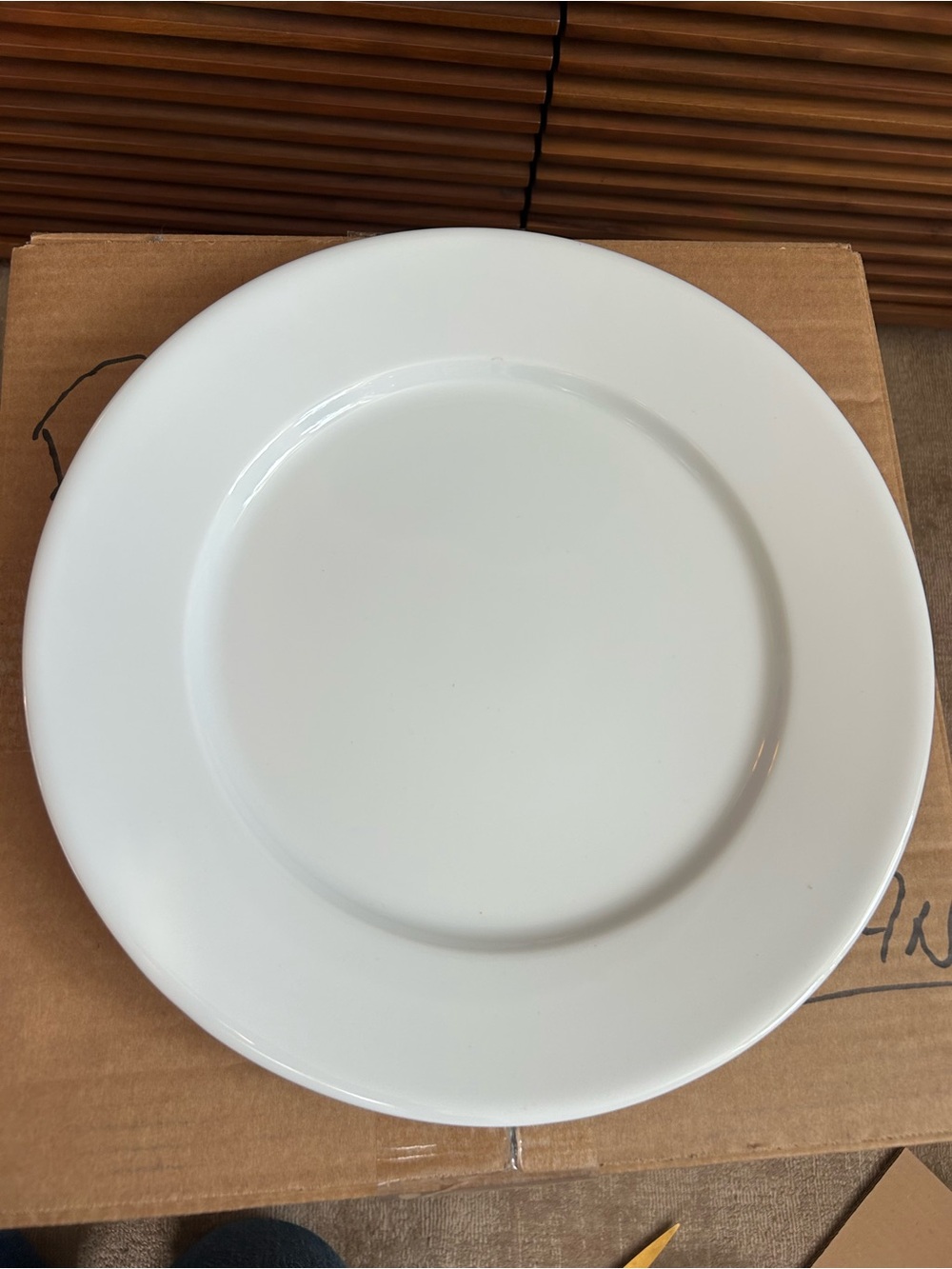 White Apilco Tres Grande Dinner Plates 12” inches